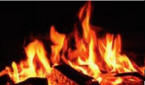 Blazing Flame Setting | Electric Fireplace